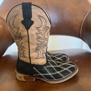 ROPER CROSS CUT YOUTH BOYS BOOTS STYLE 09-119-1900-2482 size 11 little kid